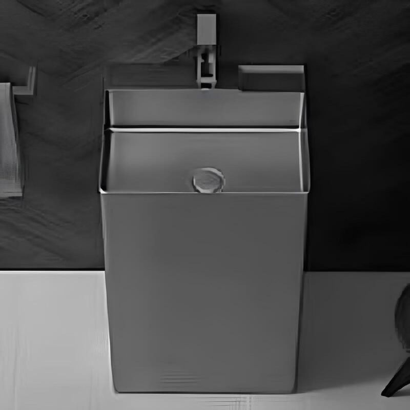 SCHNELLE 169 SCH BL8803 Grey Monoblok Dikdörtgen  Çelik Lavabo