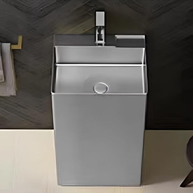 SCHNELLE 173 SCH S8803 Chrome Monoblok Dikdörtgen  Çelik Lavabo