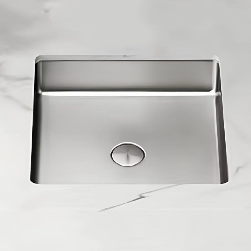 SCHNELLE 19 SCH S204 Chrome Tezgah Altı Kare Çelik Lavabo