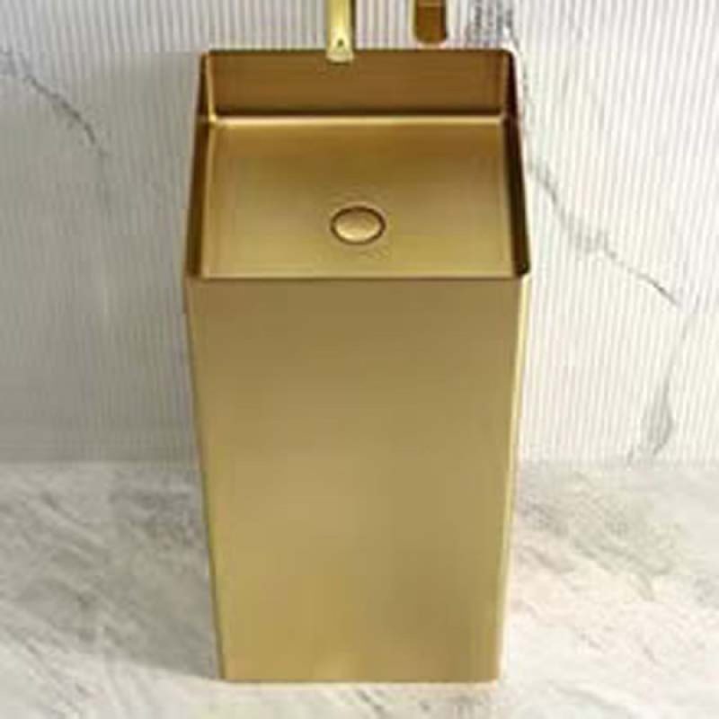 SCHNELLE 217 SCH G8817 Gold Kare Monoblok Çelik Lavabo