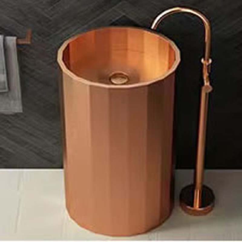 SCHNELLE 221 SCH RG8818 Rose Gold Hegzagon Monoblok Çelik Lavabo