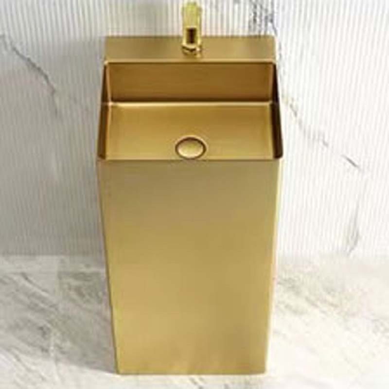 SCHNELLE 224 SCH G8819 Gold Kare Monoblok Çelik Lavabo