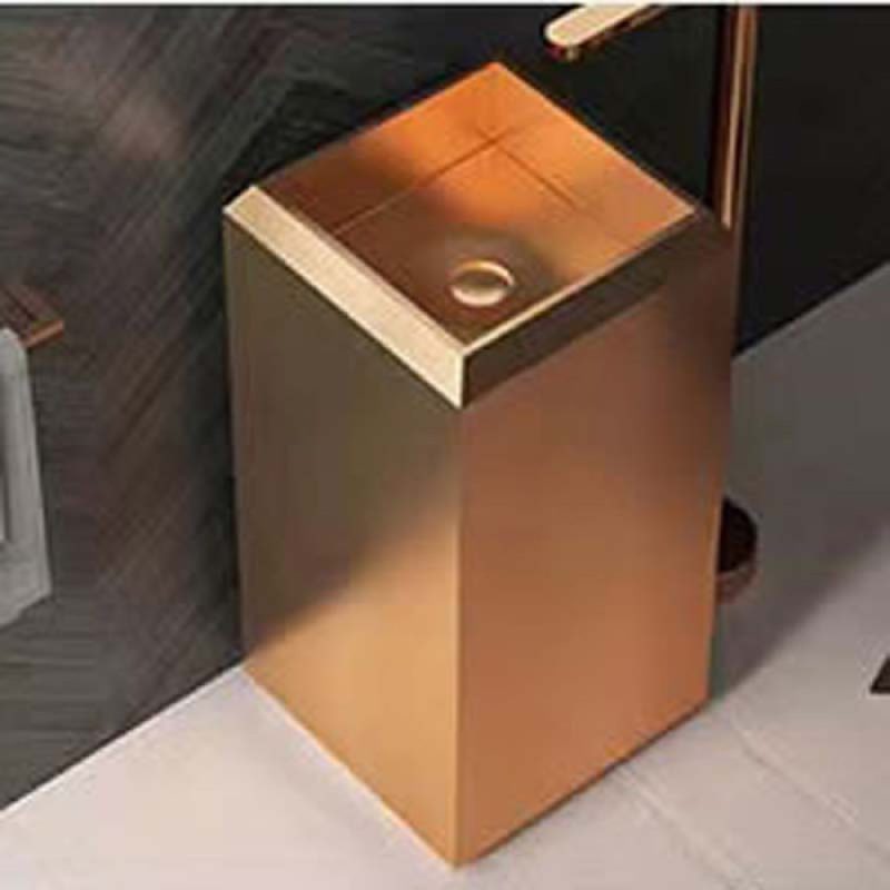 SCHNELLE 253 SCH RG8830 Rose Gold Kare Monoblok Çelik Lavabo