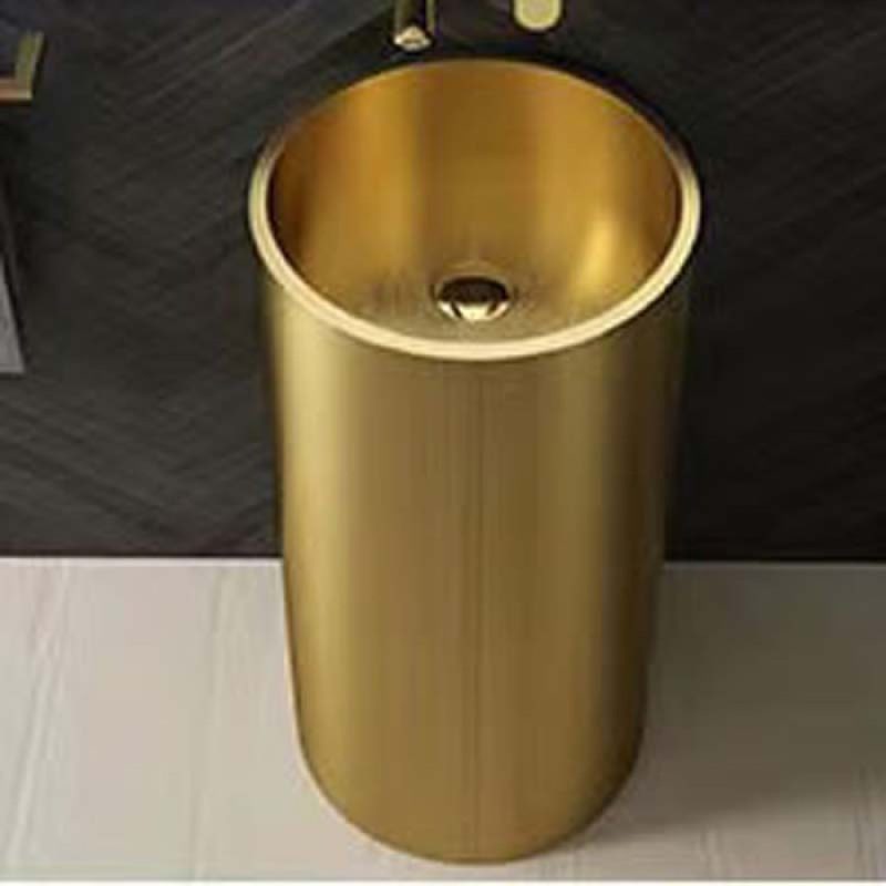 SCHNELLE 258 SCH G8831 Gold Oval Monoblok Çelik Lavabo