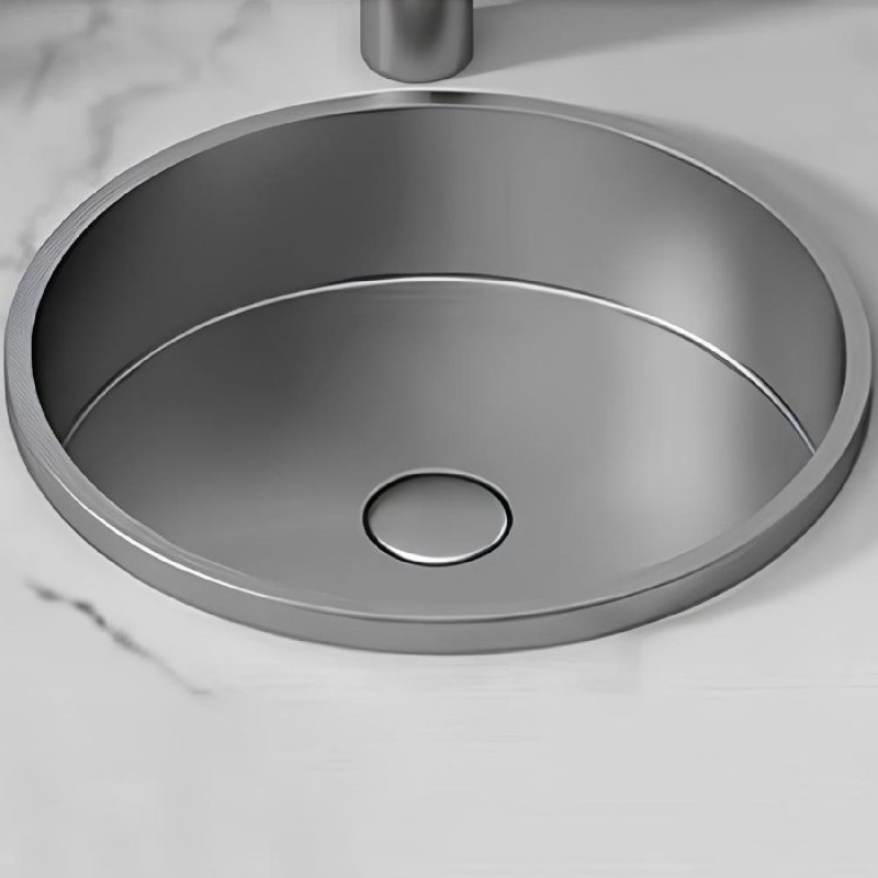 SCHNELLE 33 SCH BL207 Grey Tezgah Altı Oval Çelik Lavabo