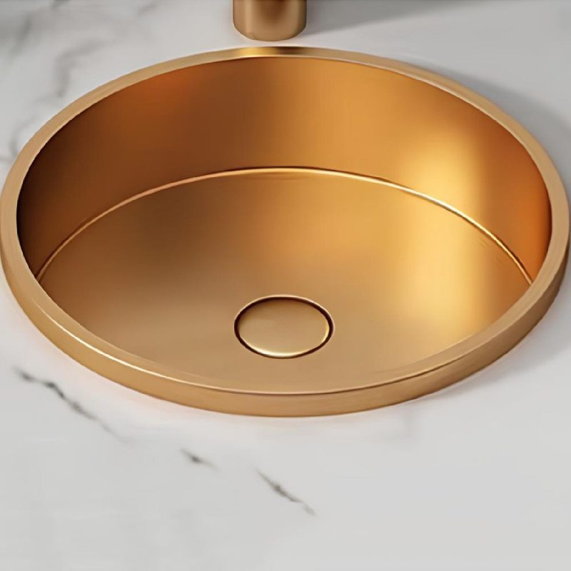 SCHNELLE 35 SCH RG207 Rose Gold Tezgah Altı Oval Çelik Lavabo