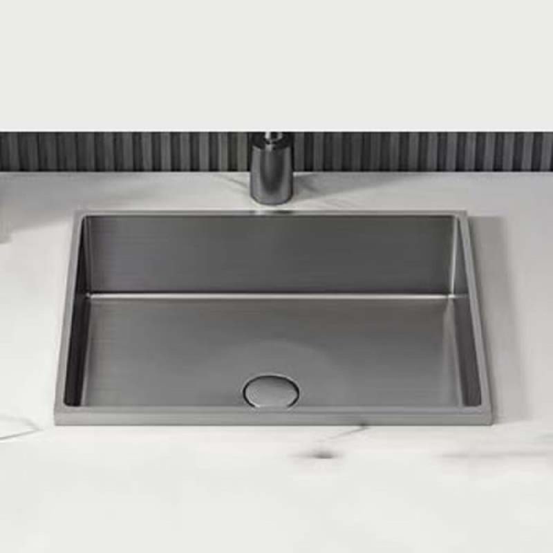 SCHNELLE 45 SCH BL210 Grey Tezgah Altı Dikdörtgen Çelik Lavabo