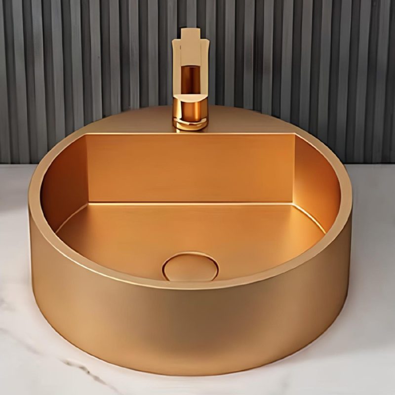 SCHNELLE 59 SCH RG5506 Rose Gold Tezgah Üstü Oval Çelik Lavabo