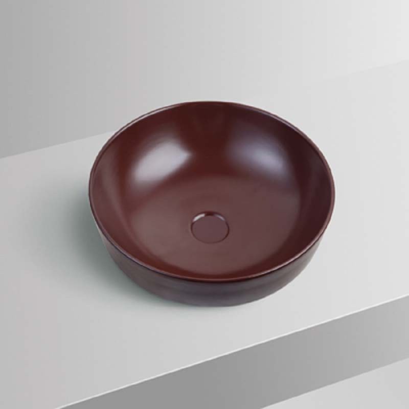 SCHNELLE M1040-MBR Red Oval Tezgah Üstü Mat Lavabo