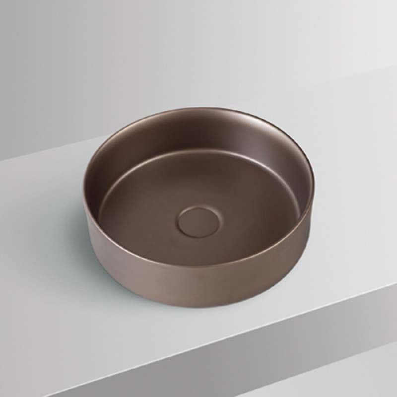 SCHNELLE M1090-MBR Brown Oval Tezgah Üstü Mat Lavabo